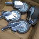 RILIDRI 3-Inch Caster for Wire Shelving Racks, Heavy Duty Scaffolding Wheel, Set of 4 Metro Shelving Replacement Wheels(.864" x 2-3/16"): Amazon.com: Industrial & Scientific