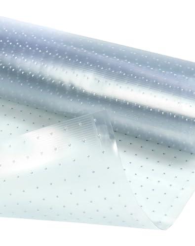Qwork Floor Protector for Deep Pile Carpet, 27" x 25' Heavy-Duty Plastic Carpet Protector, Runner Guard Protector, for Home Office Hallway Runner