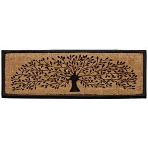 Abbott Collection Long Tree of Life Doormat - Themed Indoor and Outdoor Mats for Front Door - Thick Durable Non-Slip Welcome Mats (18 x 30 Inch)