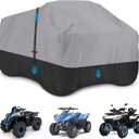 ATV Cover, 600D Waterproof & Windproof 4 Wheeler Covers, Quad Cover Fit for Polaris Yamaha Suzuki Honda, Outdoor Storage All Weather Protect, 85" L x 50W x 42" H