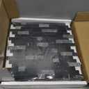 SUNWINGS 5-Sheet Peel and Stick Mosaic Natural 3D Stone Self Adhesive Marble Tiles, 11.5" x 10.7" Stick on Backsplash for Kitchen Bathroom Fireplace Vanity, Mixed Black