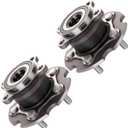 ECCPP 2-Piece 512374 Wheel Hub Bearing for Lexus NX200t 2015-2017 | for Lexus NX300 2018-2019 5 lugs w/ABS Sensor Pre-Greased Sealed