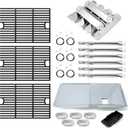 Adviace Replacement Parts for Nexgrill 720-0898, Drip Pan Grease Tray, Grill Heat Plates, Burner Tubes and Igniter, Grill Grates for Nexgrill 720-0898 Deluxe 6 Burner Gas Grill