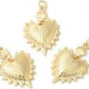 Mixed Styles Heart Animal Ocean Theme Brass Charms for DIY Jewelry Bracelet Necklace Earring Keychain Decor