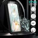 for Google Pixel 9a 2025 Case with 2 Pack Tempered Glass Screen Protector, [Holster Series] Belt Clip Kickstand Heavy Duty Shockproof Protective Cell Phone Case Cover (Black)