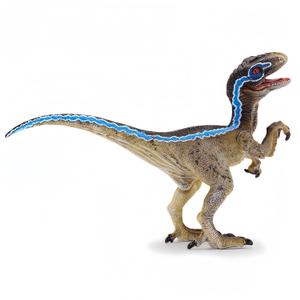Gemini&Genius Velociraptor Dinosaur Toy for Kids, Raptor Dinosaur with Moveable Jaw and Hands, Realistic and Funny Dino Gift, Display, Collection and Play for Kids