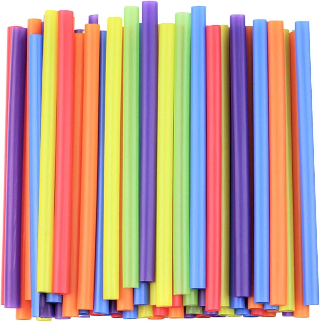 Colorful Pack of Plastic Straws