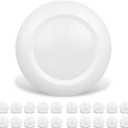 20 Packs 6 Inch LED Low Profile Recessed & Surface Mount Disk Light, Round, 15W, 900 Lumens, 5000K Day Light White, CRI80, Driverless Design, Dimmable, ETL Listed, White