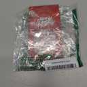 Christmas Press On Nails Medium Square Red Fake Nails with Christmas Hat Reindeer Designs Glitter False Nails Press Ons Full Cover Acrylic Glue Stick On Nails for Women Girls Xmas DIY Manicure 24PCS