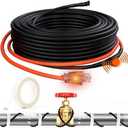 HEATIT 70ft Self-Regulating Pipe Heating Cable for Pipe Freeze Protection, Automatic with Built-in Thermostat for Metal And Plastic Home Pipes, Energy-Saving Heat Tape for Pipes ETL Listed, 120V 3W/FT