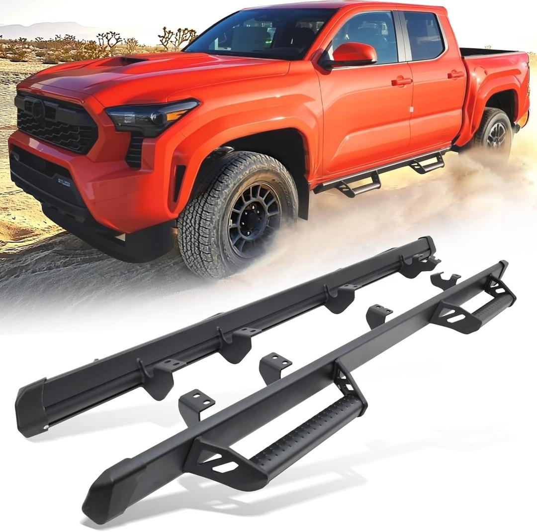 600 lbs Drop Down Running Boards Fit for 2024 2025 Toyota Tacoma Double Cab & Hybrid Side Steps Tacoma Accessories