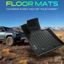 YHTAUTO Floor Mats Fit 2014-2019 Chevrolet Corvette, TPE All Weather Car Mats Waterproof Anti-Slip Odorless Floor Liner, Interior Accessories, 1st Row, Set of 2