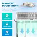 36 Inch Air Curtain Fan Wall Mounted Air Door with Magnetic Door Switch, Dual Speed Control, 1527 CFM / 2559 FPM, Commercial Grade Indoor Fan for Doors 180W, 110V