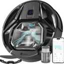 Lefant M320 Robot Vacuum Cleaner Featuring Carpet Detection, 6000Pa Powerful Suction, 210 Minutes runtime, Making it Ideal for Hard Floors and pet Hair, Black.