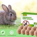 Deer Rabbit Repellent Outdoor 10 Pack - Natural Peppermint Oil Deer Repellent Balls, Bunny Deer Deterrent for Garden Lawn Yard, Powerful Rabbit Repellant Keep from Eating Plants Flowers, Pet Safe