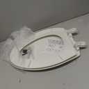 Bemis 7300SLEC Slow Close Toilet Seat, Easy Clean Hinges and Durable Plastic Seat, Made in USA, Elongated, White