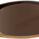 SPY Optic Piper, Rectangular Wrap Sunglasses, Color and Contrast Enhancing Lenses (Bronze Fade)
