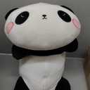Finebee Weighted Panda Stuffed Animals, Cute Weighted Panda Plush, Soft Stuffed Weighted Plushie Pillow Gifts for Kids & Adults (23.6" 3.1Lbs) (Large)