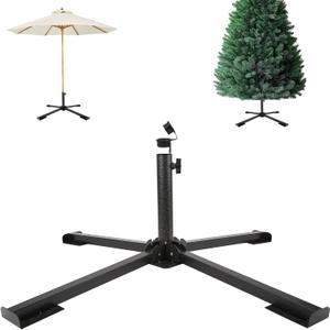 Heavy Duty Foldable Portable Beach Umbrella Stand - Portable Beach Umbrella Base Holder, Adjustable for Courtyard, Garden, Grass, Pool & Outdoor Use
