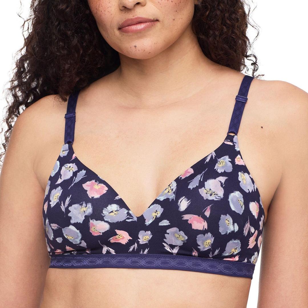 Warner's Womens Women's Cloud 9® Super Soft Wireless Lightly Lined Comfort Bra 1269 (Blue) 32A