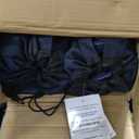 HIGH POINT SPORTS Oversized Camping Folding Chair, Heavy Duty Portable Outdoor Chair, Foldable Camp Chair with Cup Holder and Cooler Bag Support 450 LBS, 2 Pack, Dark Blue