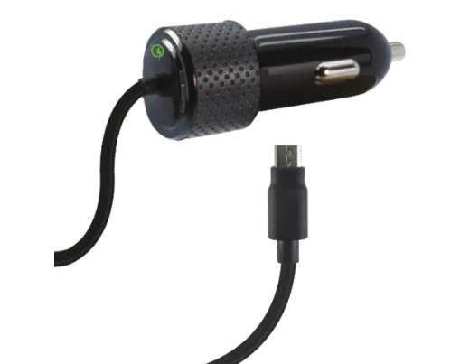 ZGear 30-Watt Adaptive Fast Charging Car Charger for Micro USB - Black