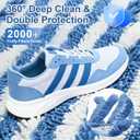 2Pcs Professional Shoe Washing Machine Bag, 360 Deep Clean and Protection for Sneakers, Tennis, Casual Shoes, Durable Shoe Laundry Bag for Washer and Dryer, Shoes Washing Bag for Any Size