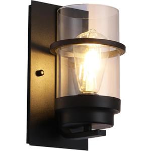 Black Wall Sconce Indoor,Rustic Bathroom Vanity Light Fixtures,Entryway Wall Sconces Lights,Wall Lights for Living Room(Bulbs not Included)