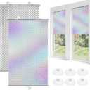 Moukeren 2 Pcs Suction Cup Window Roller Shades Frame, Silver, 49" X 26.8"