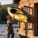 Kayak Wall Rack, Heavy Duty Wall Mount Storage Rack for Multiple Kayaks, with Adjustable Arm Height, 200lbs Per Level, Rubber-Sleeve Protection, Fits Kayak Canoe SUP Paddle Board