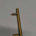 Goldenwarm 1 Pack 3-3/4 inch Gold Cabinet Handles Brushed Gold Cabinet Pulls Stainless Steel Drawer Pulls, Durable Kitchen Cabinet Handles - Bathroom Bedroom Dresser Handles Easy DIY Upgrade