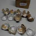12 Pack Small Glass Bowls,Mini Glass Prep Bowls,1.5oz Small Ramekins,Stackable Condiment Containers,Clear Glass Ingredient Bowls,for Prep Dips,Ice Cream,Snacks,Candy Meal Prep Bowls,Dessert Bowls