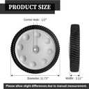734-04019 Lawn Mower Wheels Replacement Part, Compatible with MTD Troy- Bilt S-Wave Wheel Tire, Replaces 734-04019 734-04127 Walk-Behind Push Lawn Mower, 2 Pack