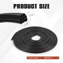 2 x Wuyaoyao 32.8Ft Car Door Seal, Rubber Sealing Weatherstrip for Cars, Three Layer 6 Holes Self Adhesive Automotive Weather Stripping, Universal Soundproof Door Seal Strip for Most Vehicles (32.8 Feet)