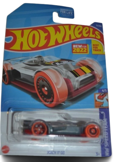 Hot Wheels 2022 HW Speed Team 4/5 Mach It Go, 2024 Hot Wheels 189/250 HRY74 Track Dwagon, HW Track Champs 4/5, 2023 Hot Wheels 1:64 HW Retro Racers 7/10 ‘32 Ford Coupe (White) #124/250, Pack of 3