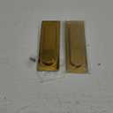 M METERXITY 2-Pack Recessed Finger Pulls, 7 Inch Stainless Steel Sliding Closet Door Handles for Barn/Pocket Door, Rectangular Flush Pulls Handles [Gold Tone]