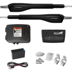 Mighty Mule MM572W HD Dual Arm Gate Openers 12 V Wireless AC/Battery Powered Automatic Gate Opener