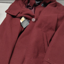 CHARTOU Women Crop Pea Coat Wool Blend Winter Loose Casual Short Jacket Outwear (Large, Wine)