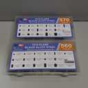 1130PCS Set Screws, 32 Sizes Metric & SAE Set Screw Assortment Kit, Allen Head Socket Hex Grub Screws for Bathroom Fixtures, Door Handles, Alloy Steel Black (M3-M8, 1/8"-40 to 5/16"-18)