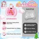 Pop Game - Light Up Fidget Toy for Kids & Adults, Quick Push Fast Push Sensory Toys for Kids 5-7 & 8-12, Handheld Relaxing Stress Relief Game for Autism, ADHD - Fun Fidget Toys for Adults & Children (Pink Unicorn)