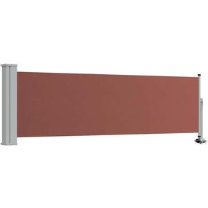 VidaXL Retractable Patio Side Canopy 80 x 300 cm Brown