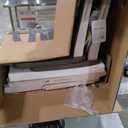 Amazon.com - Counter Height Stools Set of 2 - Solid Wood Frame 360 Swivel Wooden Stools Counter Height, Foot Rest, Slat Back, Wide Seat, Distressed Farmhouse Easy to Clean Finish, 24 Inch High Seat White - Table & Chair Sets