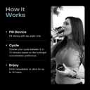 Echo Go+ Hydrogen Water Bottle - Hydrogen Infusion Technology - Rechargeable Water Bottle - SPE & PEM Purification - Active Hydration Support for Skin Health & Immune Function - 10 oz (Black)