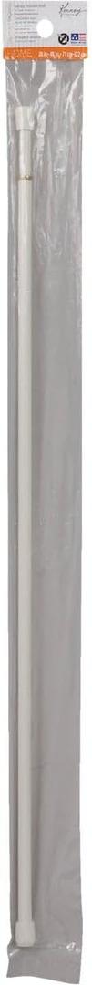 Kenney Manufacturing Company KN631/1 28" - 48" White Round Spring Tension Rod
