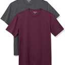 Amazon Essentials Men's Short Sleeve T-Shirts, Slim-Fit, Crewneck, Pack of 1 size L