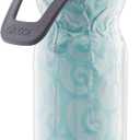 O2COOL Mist 'N Sip Misting Water Bottle 2-in-1 Mist And Sip Function With No Leak Pull Top Spout Reusable Sports Water Bottle - 20 oz (Yoga Mint)