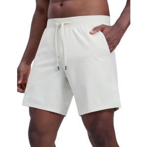 CRZ YOGA Mens Linerless Motion Shorts 7" - Side Split Workout Daily Quick Dry for Gym Athletic Casual with Pockets (M)