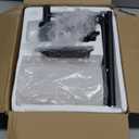 SIBRILLE Floor Lamp with Linen Shade, Dimmable Tall Standing Lamp with Remote Control & 3 Color Temperatures, Modern Floor Lamps for Living Room Bedroom Office Corner, 9W LED Bulb Included