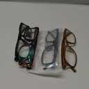 CLASAGA Progressive Multifocus Reading Glasses for Women Blue Light Blocking Spring Hinge Computer Multifocal Cat Eye Readers (4 CAT, 2.75, x)