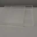 Yulejo 2 Pcs 12.4 x 12.4 x 2.36" Acrylic Desk Organizers Accessories Paper Storage Tier File Office Organizer Tray Stackable Document Clear Desk Accessories for Office Workspace Organization